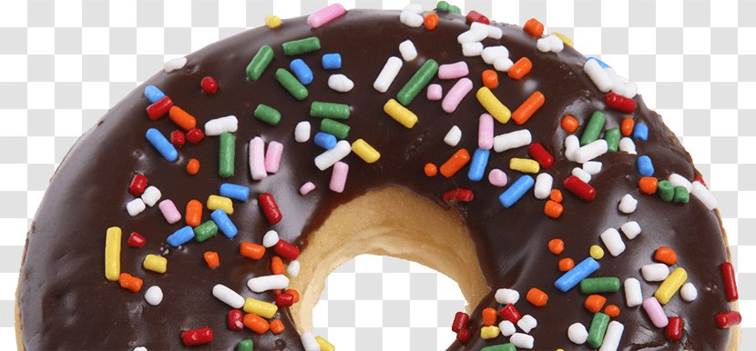 Chocolate Cake Donuts Sprinkles Glaze - Donut Transparent PNG