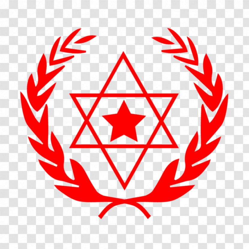 Star Of David Judaism Hexagram Symbol Seal Solomon - Simple Red Wheat Logo Transparent PNG