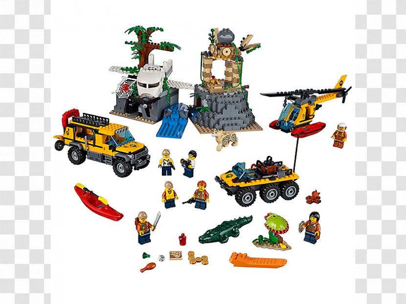 LEGO 60161 City Jungle Exploration Site Amazon.com Lego Trains - Toy Transparent PNG