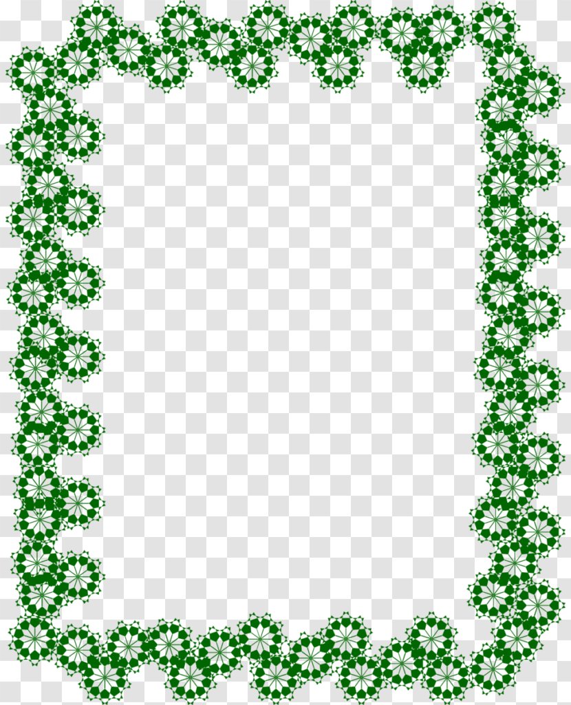Picture Frames Clip Art - Green - Eid Border Transparent PNG