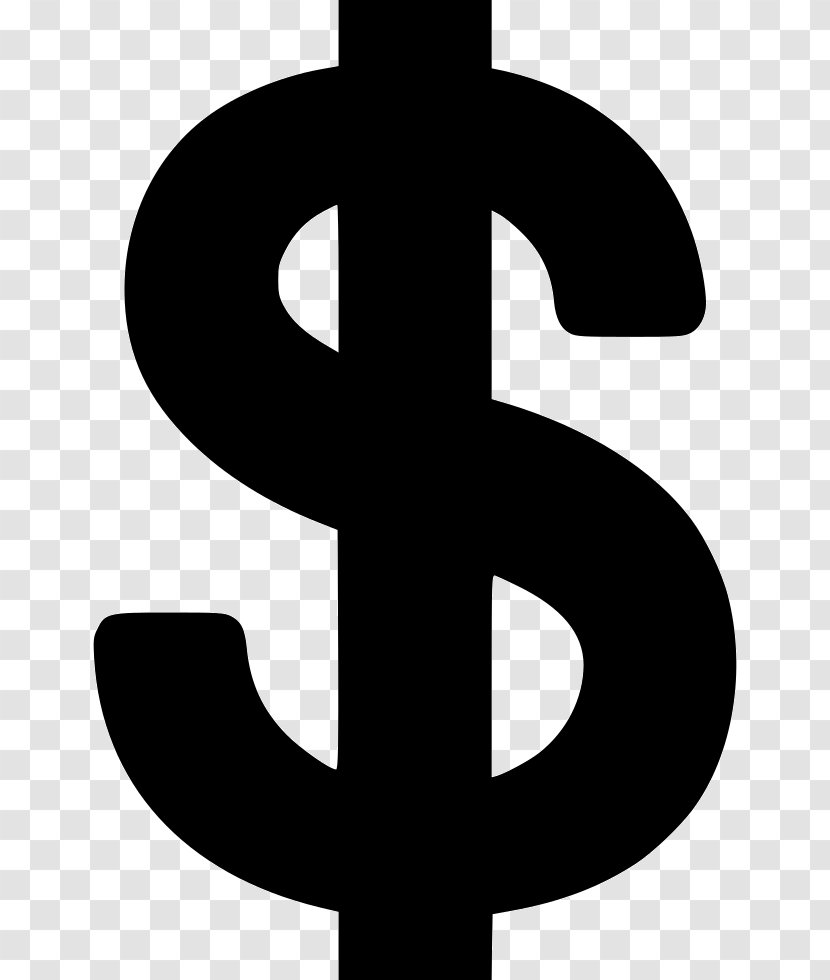 Clip Art Dollar Sign Currency Symbol Image United States - Silhouette Transparent PNG