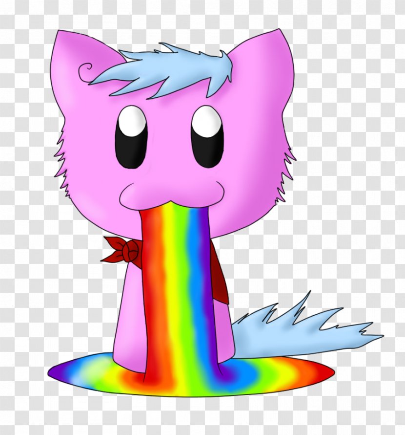 Vomiting Nyan Cat Rainbow - Frame Transparent PNG