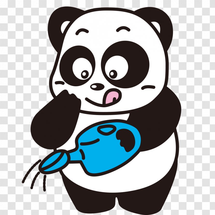 Giant Panda Bear - Cartoon Transparent PNG