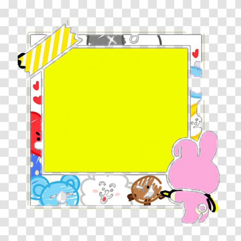 Paper Post-it Note Picture Frames Clip Art Pattern - Frame - Bts Icon Transparent PNG