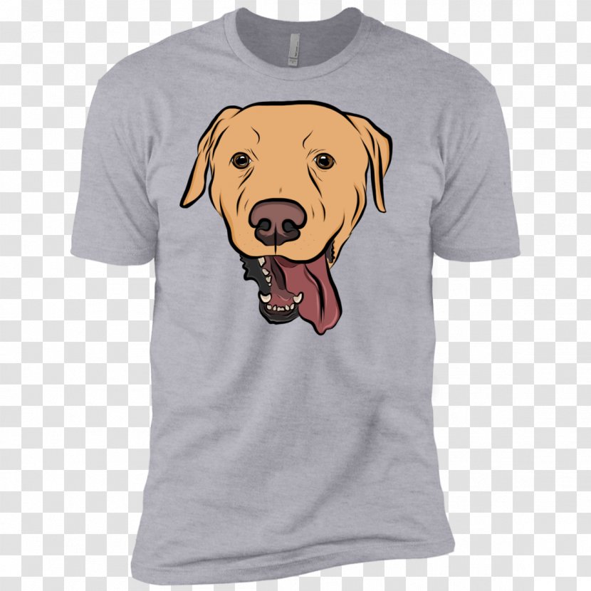 T-shirt Hoodie Sleeve Clothing - Active Shirt - Yellow Lab Transparent PNG