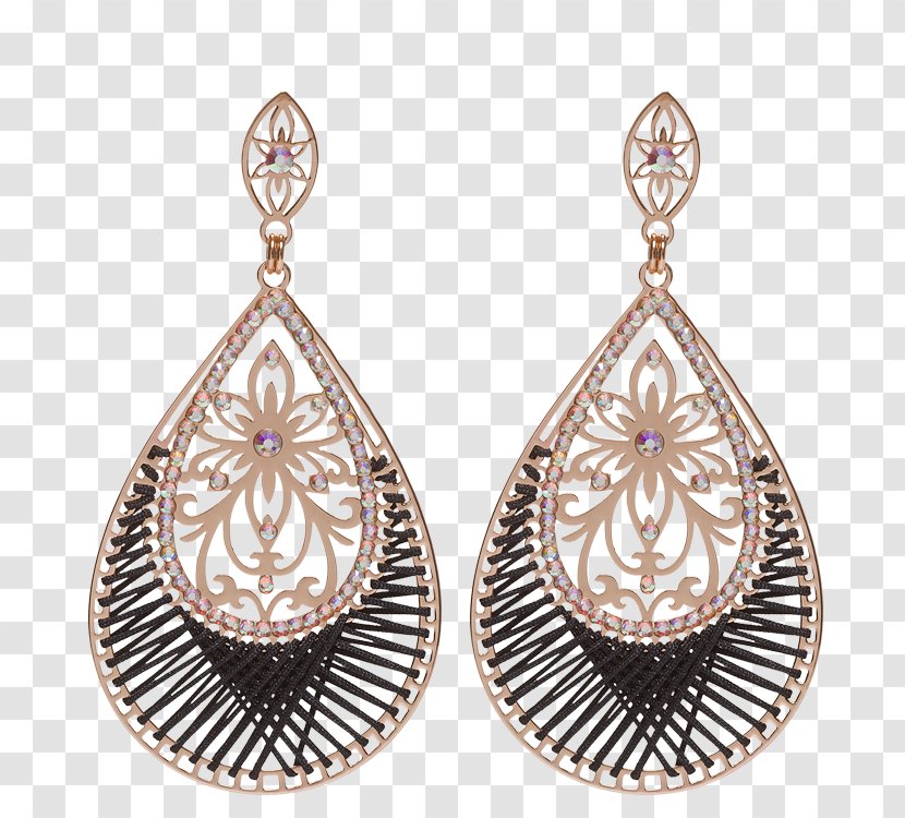 Earring Shiyaya Crystal Ohrringe E58YGD17 - Silver - MehrfarbigDamen Gemstone Body JewellerySwarovski Drop Earrings Transparent PNG
