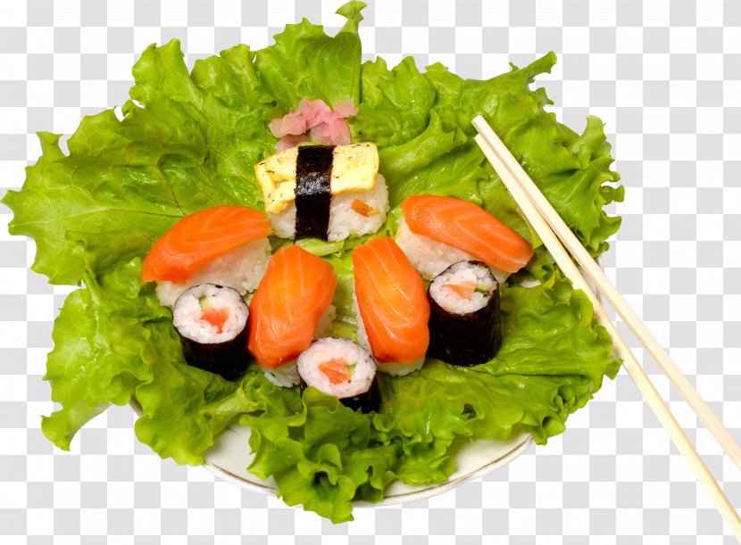 California Roll Sushi Sashimi Gimbap Canapé - Garnish - Image Transparent PNG