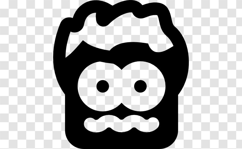 Emoticon Smiley Clip Art - Black And White Transparent PNG