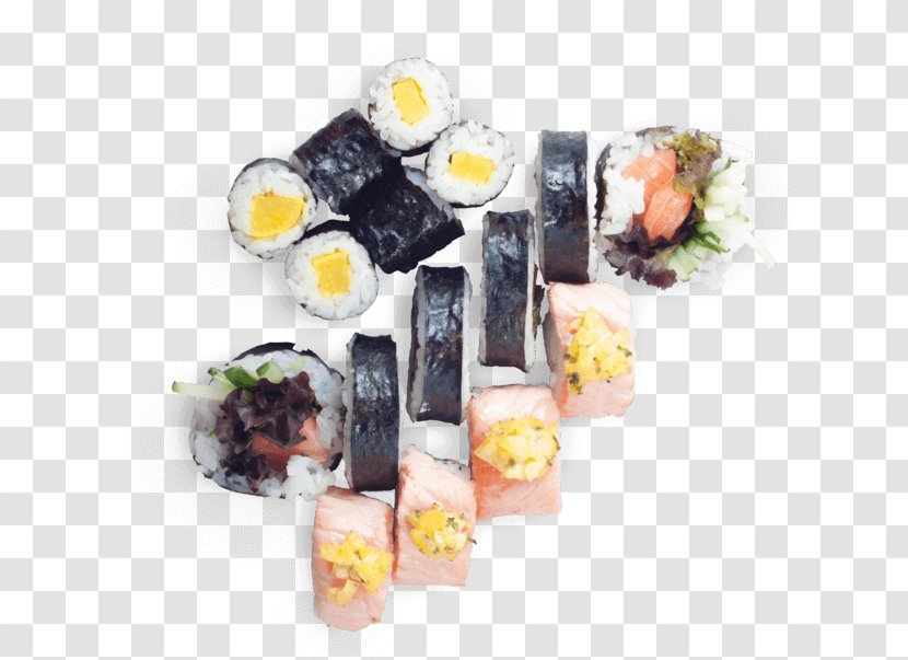 Dragon Sushi Japanese Cuisine Makizushi Dish - Uramaki Transparent PNG
