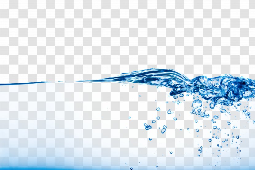 Drinking Water Clip Art - Blue - Column Element,Skin Fresh Waterlines Transparent PNG