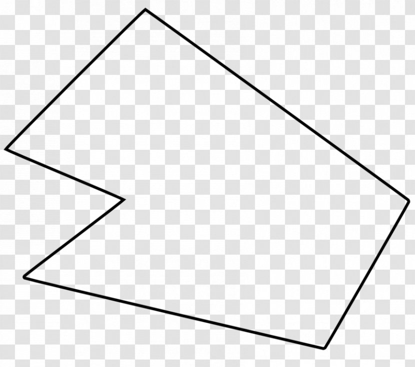 Polygon Triangle Area Rectangle Square - Black And White - Polygonal Transparent PNG