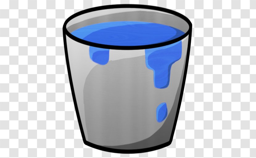 Electric Blue Water Glass - Waste Containment - Bucket Transparent PNG