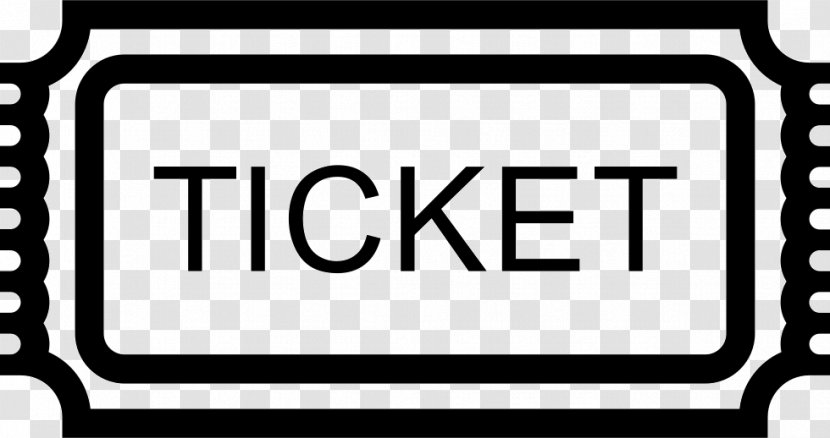Ticket Raffle Clip Art - Black And White - Text Transparent PNG