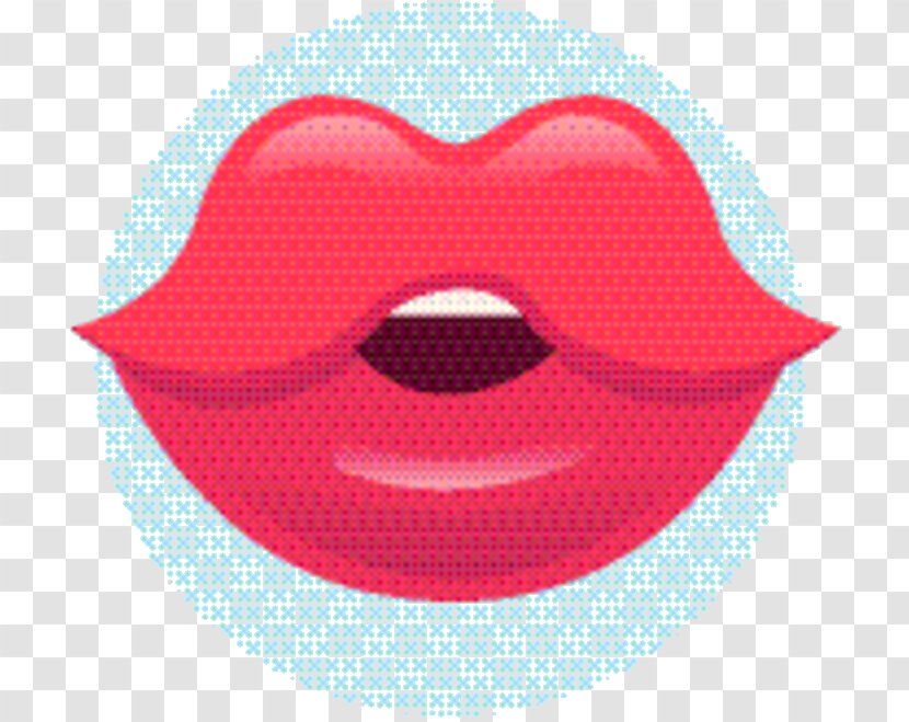 Lips Cartoon - Pink - Tongue Jaw Transparent PNG