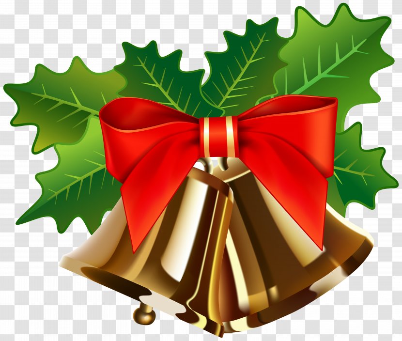 Christmas Clip Art - Holly - Bell Transparent PNG