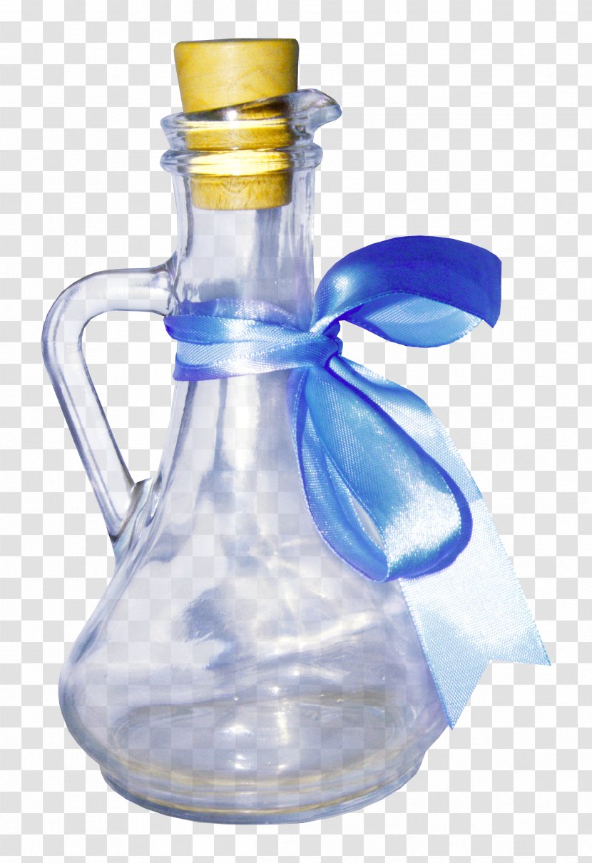 Glass Bottle - Ribbon Transparent PNG