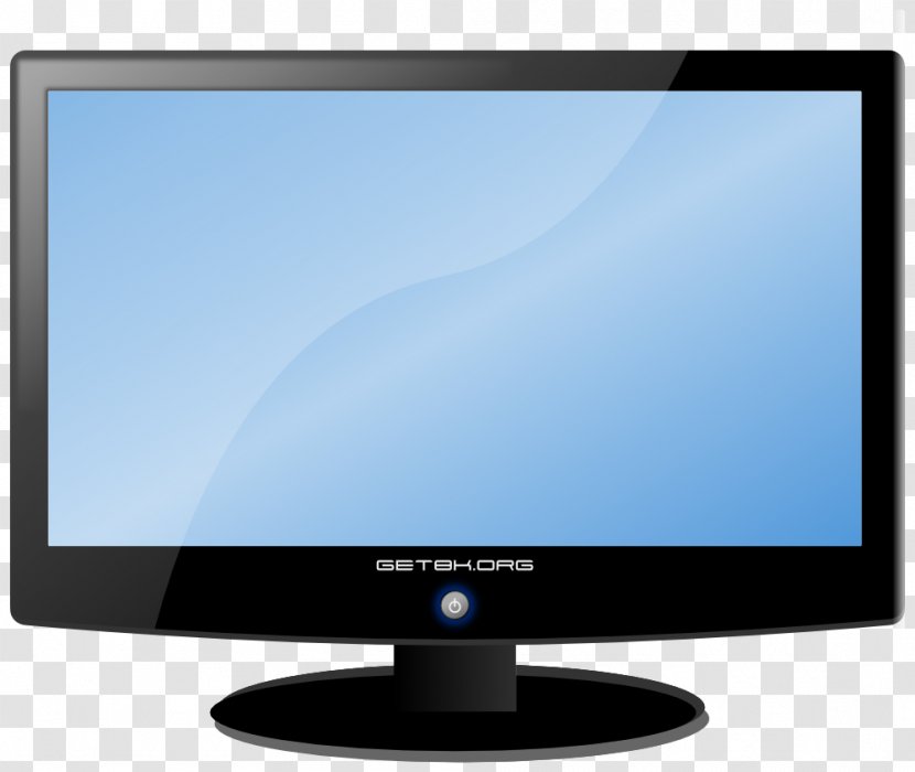 Computer Monitors Liquid-crystal Display Flat Panel Widescreen Clip Art - Lcd Tv Transparent PNG