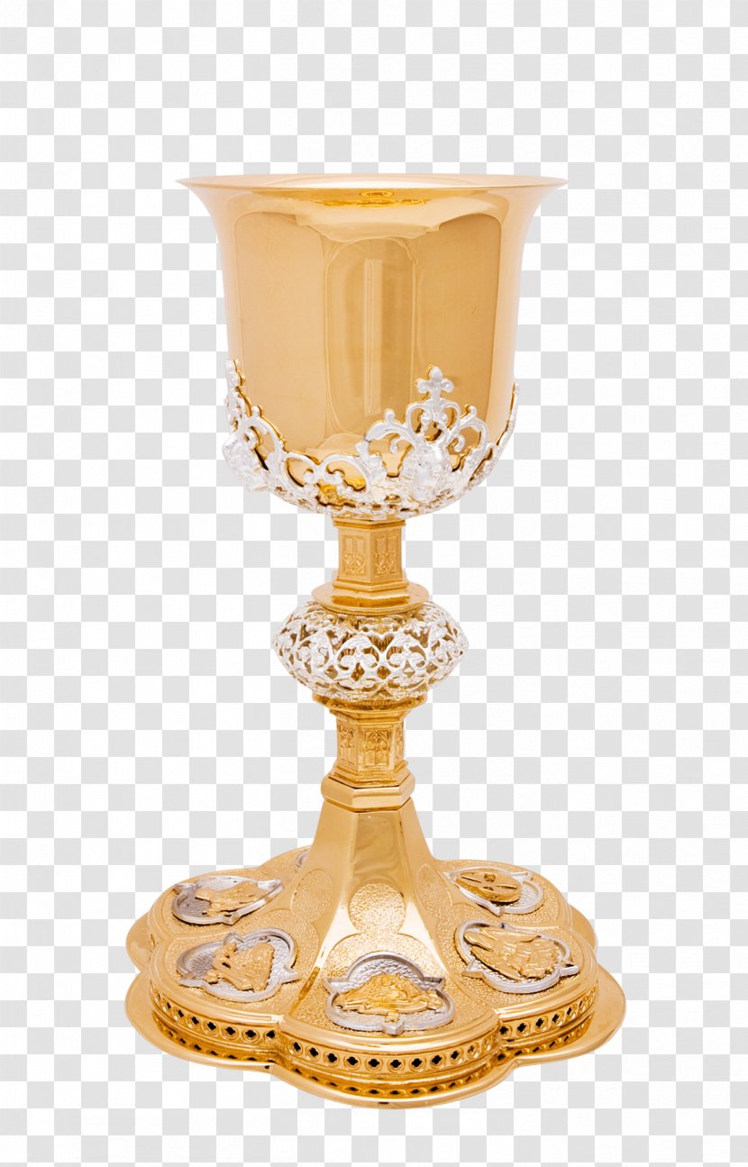 Chalice Paten Eucharist Ciborium Mass - Candle Holder - Kielich Frame Transparent PNG