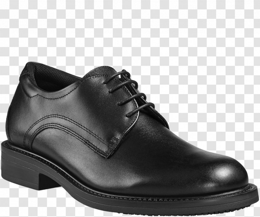 Dress Shoe Boot Oxford Leather - Black Transparent PNG