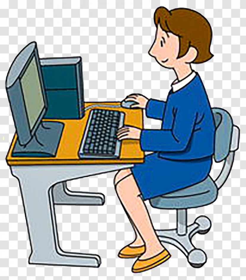 Personal Computer Clip Art - Operator - The Desk Office Transparent PNG