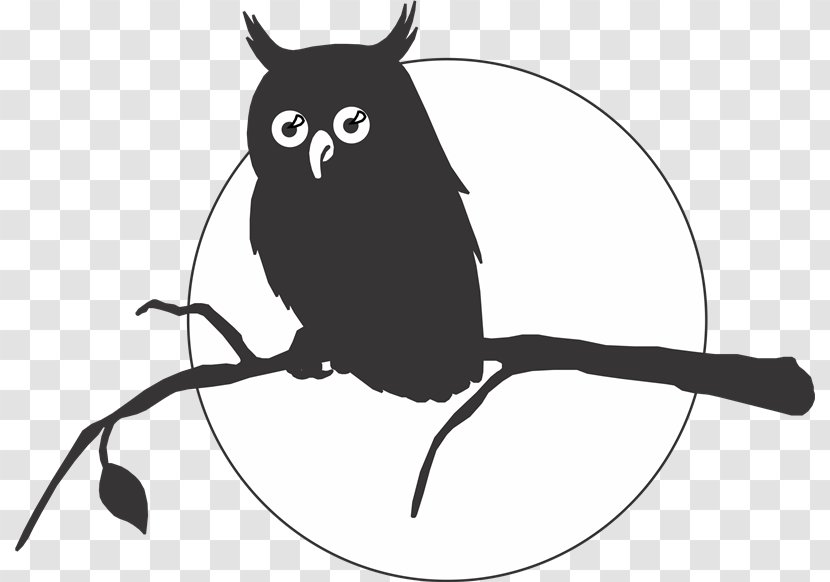 Owl Silhouette Drawing Clip Art - Vertebrate - Aves Transparent PNG