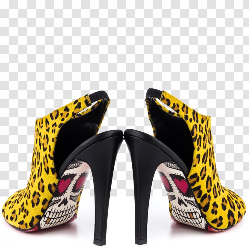 High-heeled Shoe Leopard Sandal - Ankle Transparent PNG