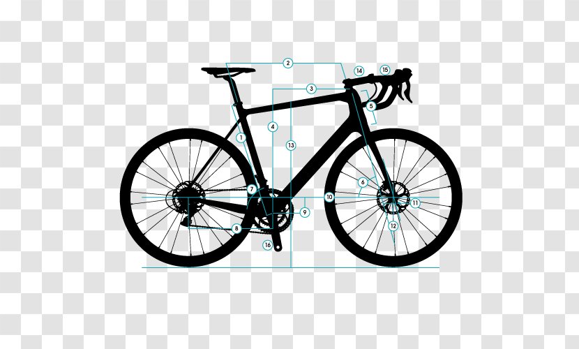 Racing Bicycle Scott Sports Road Felt Bicycles - Roadmap Geometry Transparent PNG