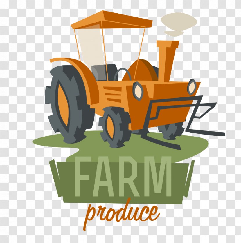 Agriculture Farm Tractor Cattle - Sticker - Scene Transparent PNG