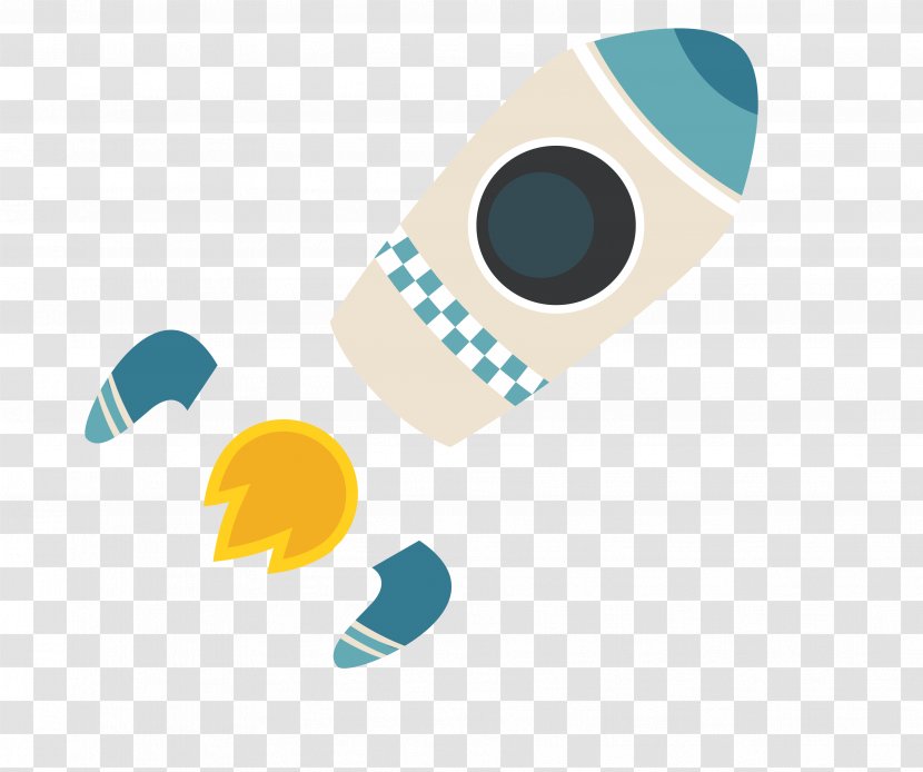 Cartoon - Vector Color Small Rocket Transparent PNG