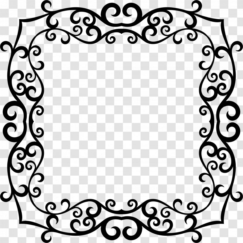 Borders And Frames Picture Clip Art - Black - Monochrome Photography Transparent PNG