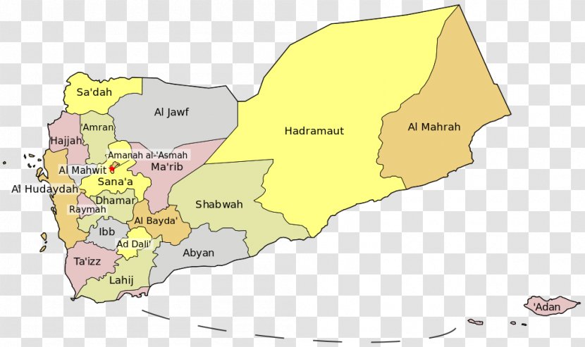Governorates Of Yemen Politics Mapa Polityczna Transparent PNG