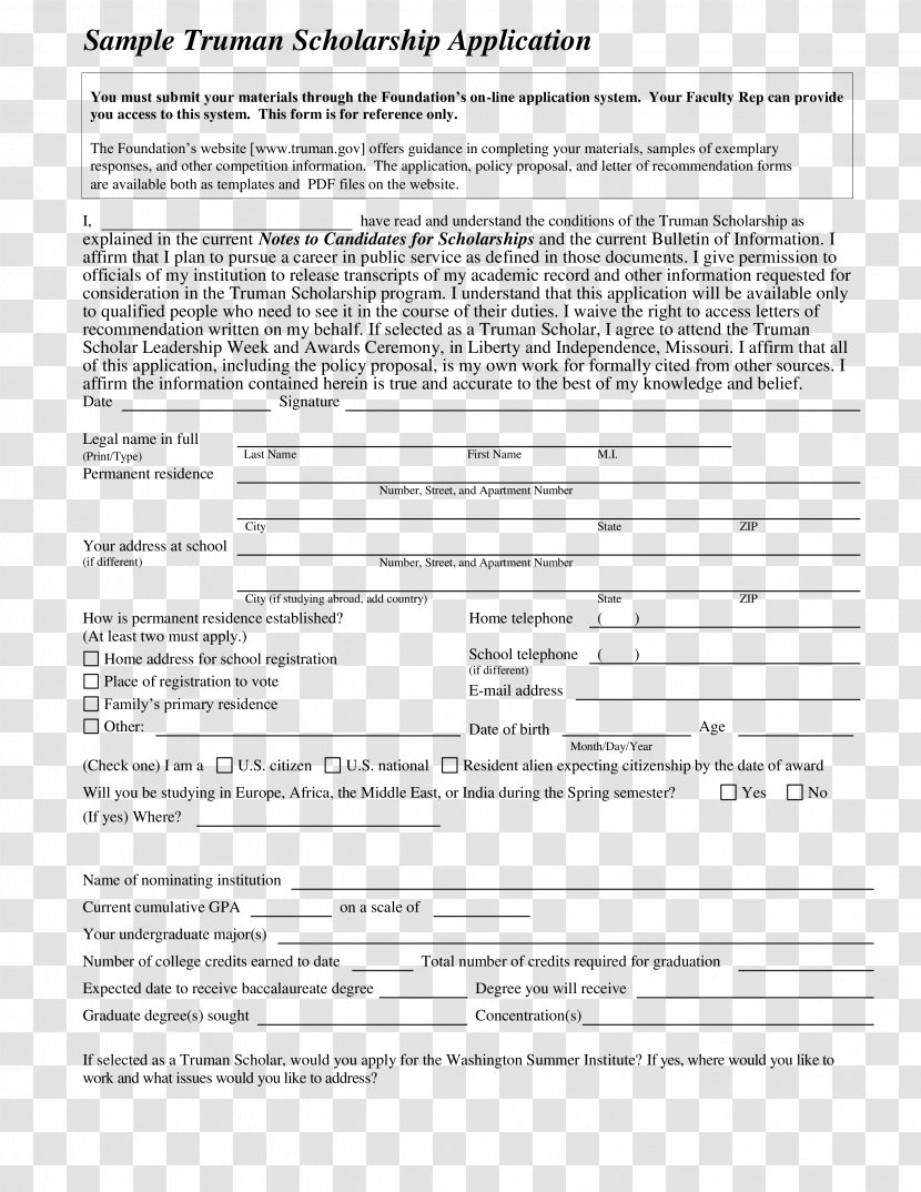 Document Template PDF Scholarship - Academic Certificate Transparent PNG