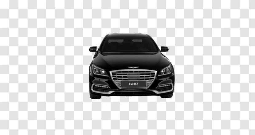 Genesis G80 Mid-size Car Hyundai Executive - Bumper Transparent PNG