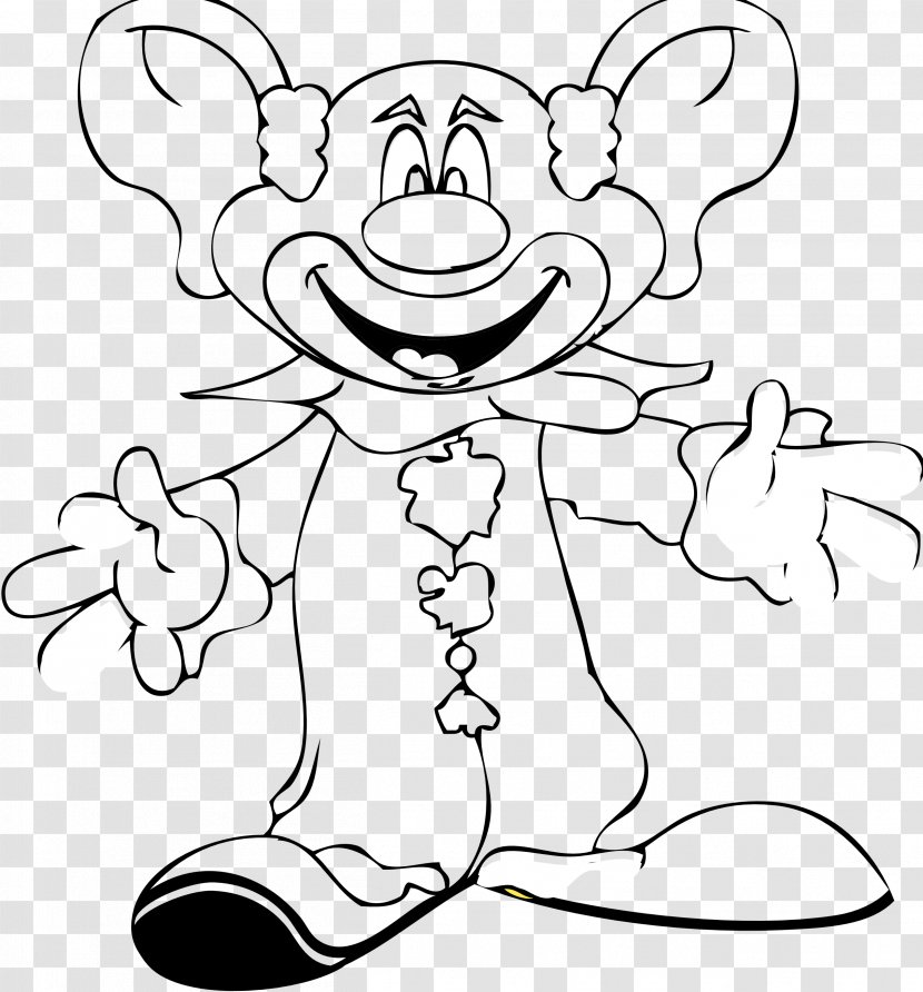 Joker Batman Clown Black And White Clip Art - Watercolor - Cliparts Transparent PNG