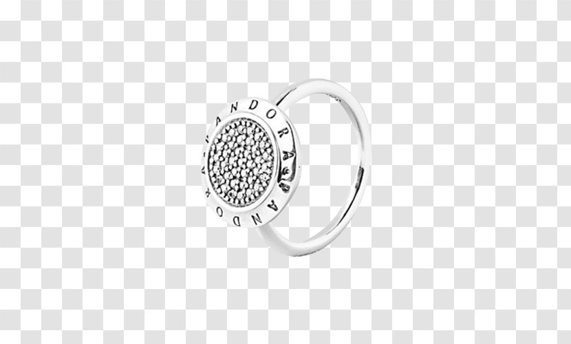 Pandora Ring Necklace Silver Jewellery - Body Piercing - Simple Round Face Transparent PNG