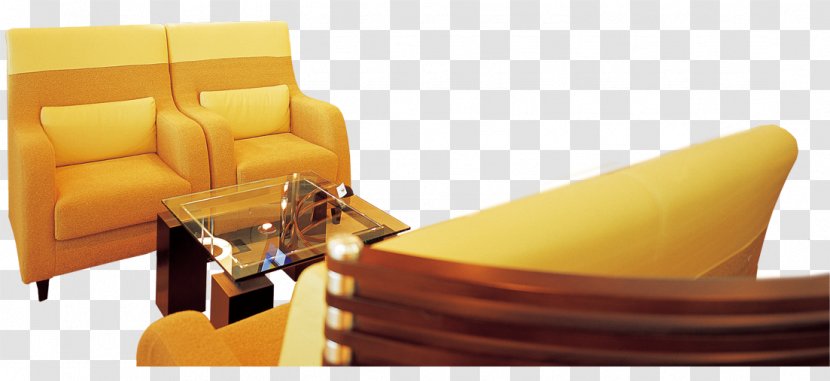Laminate Flooring Warme Farbe Couch - Table - Warm Yellow Sofa Transparent PNG
