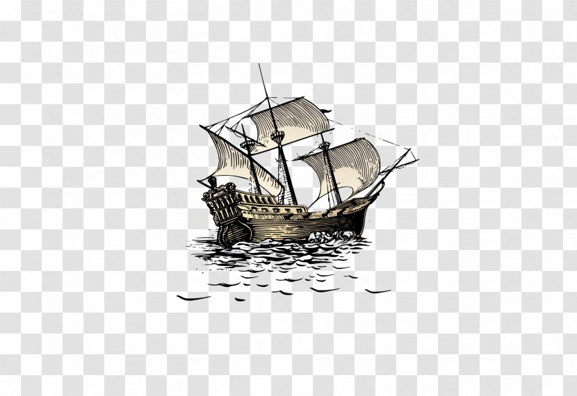 Sailing Ship Tall Clip Art - Clipper - Smooth Transparent PNG