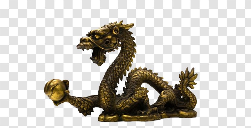 China Chinese Dragon Bronze - Zodiac - The Real Pearl Transparent PNG