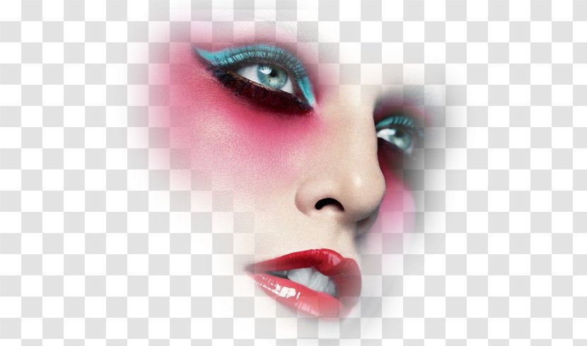 Eyelash Extensions Cosmetics Beauty Eye Shadow Lip Gloss - Woman - Lipstick Transparent PNG