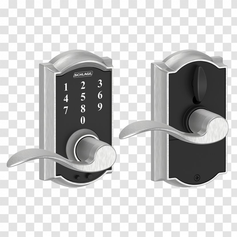 Schlage Dead Bolt Lock Key Door Handle - Steel - Electronic Locks Transparent PNG