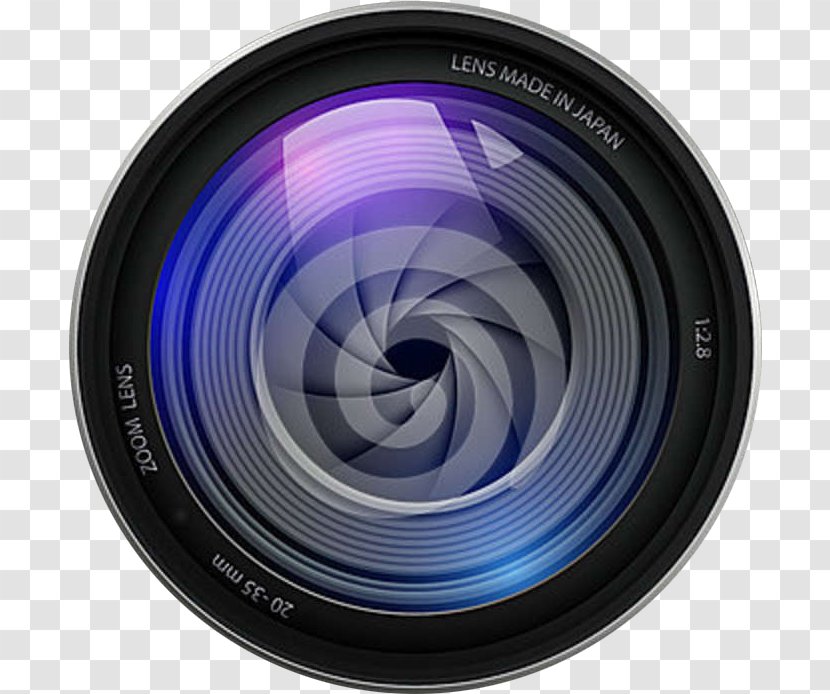 Lens Flare - Camera - Digital Electric Blue Transparent PNG