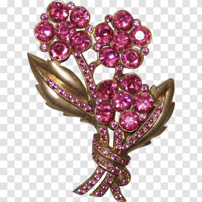 Jewellery Brooch Gemstone Clothing Accessories Ruby - Body Transparent PNG