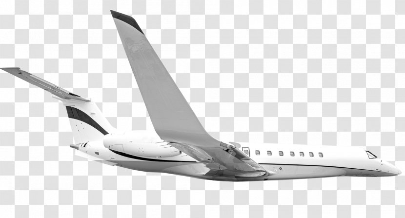 Narrow-body Aircraft Wide-body Aerospace Engineering - Black And White Transparent PNG