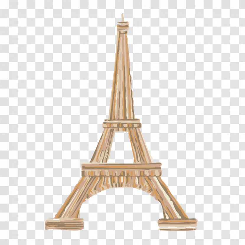 Eiffel Tower Illustration - Poster - Cartoon Painted Pyramid Transparent PNG