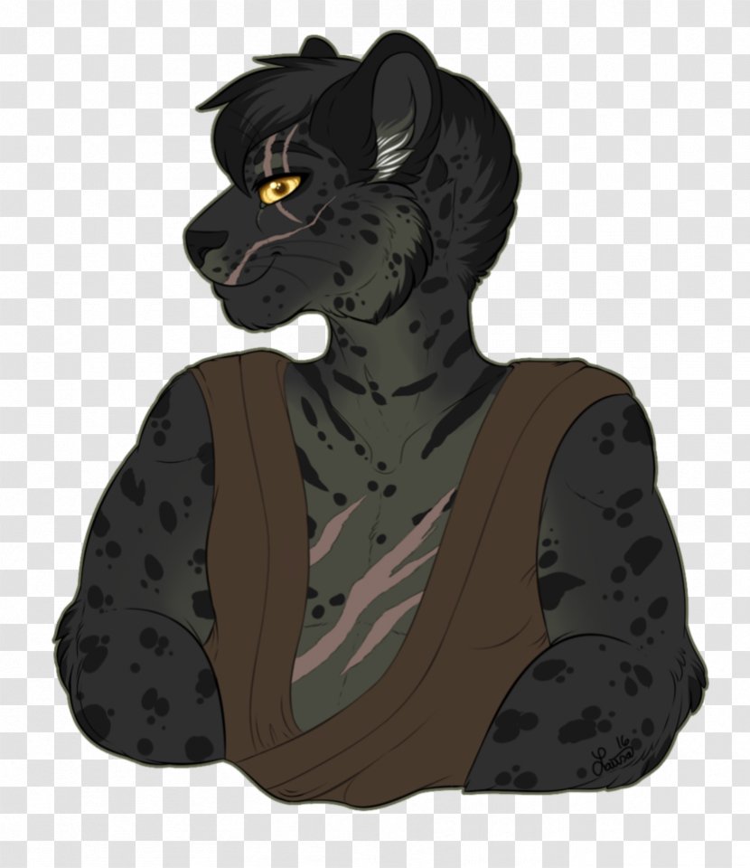 Big Cat Character Fiction Black Panther Transparent PNG