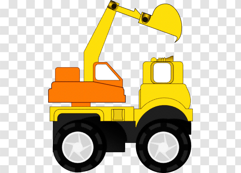 Transport Yellow Vehicle Line Construction Equipment Transparent PNG