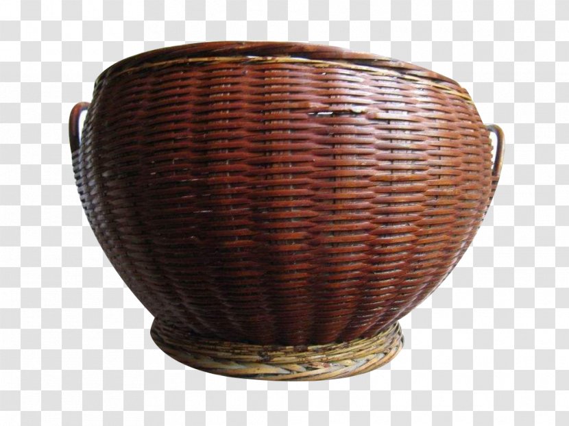 Vase Ceramic Basket - A Bamboo Frame Picture Material Transparent PNG