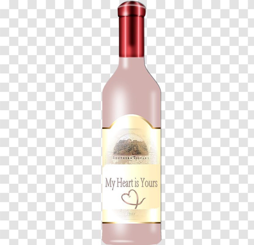 Red Wine Bottle - Drink - Pink Bottles Transparent PNG