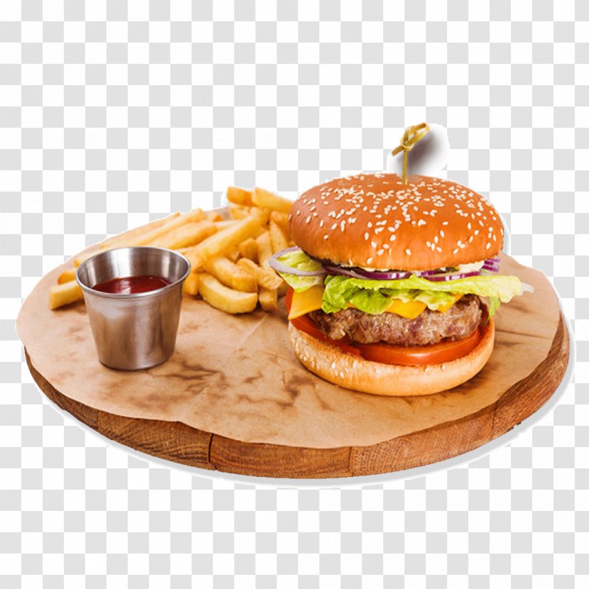 French Fries Cheeseburger Breakfast Sandwich Hamburger Club - Meal - Beef Burger Transparent PNG