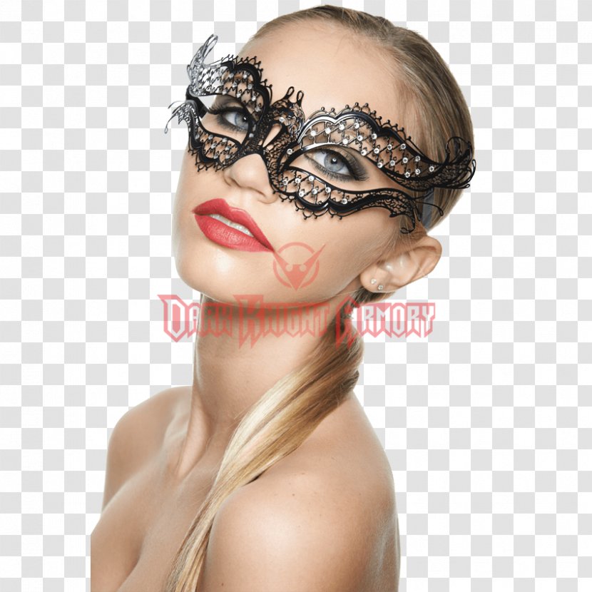 Mask Forehead Masquerade Ball Eyelash Gold Transparent PNG